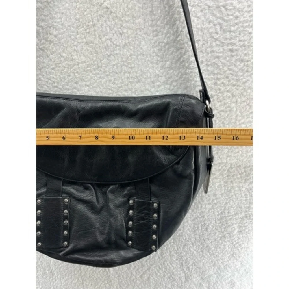 Botkier Leather Crossbody Bag Womens Large Black Studded Excellent Messenger - Picture 8 of 11